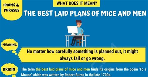 best laid plans meaning|‘The Best.